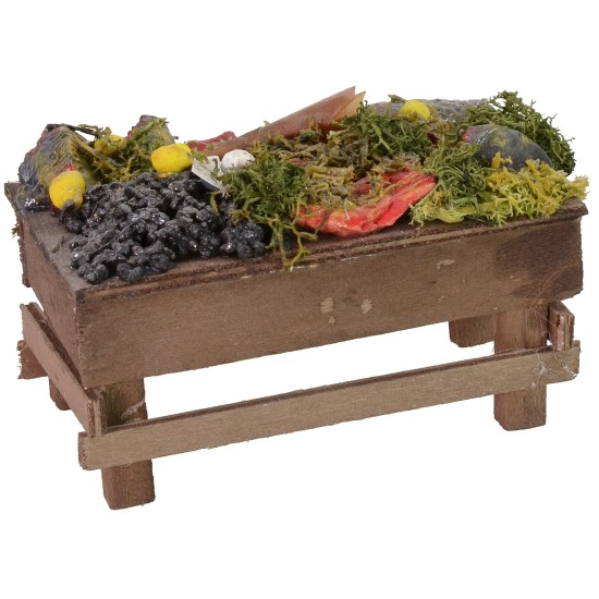 Bancarella del pesce cm 12x7x7 h