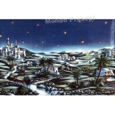 Fondale metallizzato Cm 100x70 - 723A Mondo Presepi
