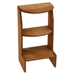 Scaffale in legno cm 6,2x4,6x11,4 h altezza, legno, scaffale