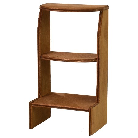 Estantería de madera de 6,2x4,6x11,4 cm de altura, madera, estantería.