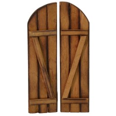 Portone in legno a doppio battente cm 6x12 h porta doppie ante