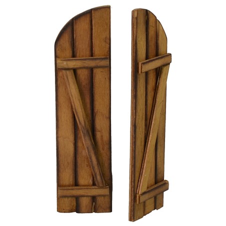 Puerta de madera de doble hoja de 6x12 cm h puerta de dos hojas.