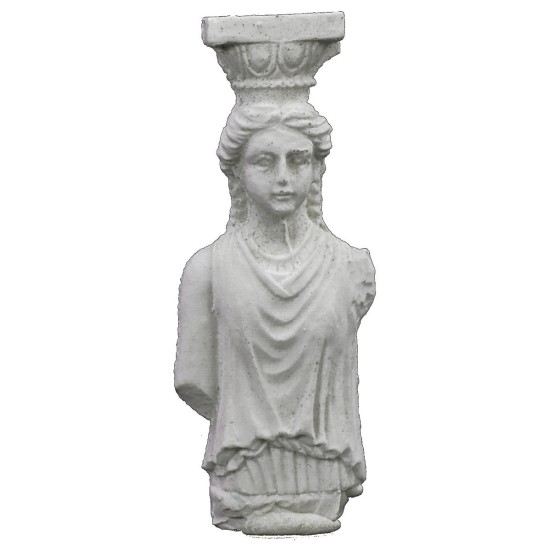 Lesena con estatua en medio busto cm 2,3x0,9x6,2 h