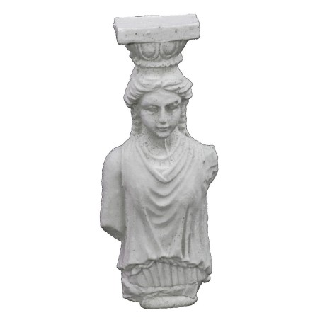 Lesena con statua a mezzo busto cm 2,3x0,9x7 h