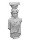 Lesena con estatua en medio busto cm 2,3x0,9x6,2 h