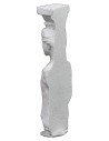 Lesena con statua a mezzo busto cm 2,3x0,9x6,2 h
