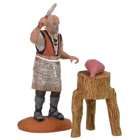 Macellaio con ceppo cm 10 Oliver