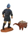 Uomo con carriola di pesci cm 10 Oliver state presepe