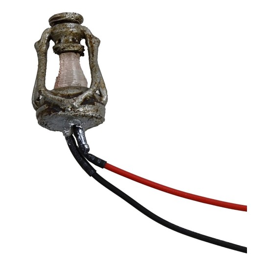 Linterna de aceite con LED parpadeante 12 Voltios cm2,4 h tensión.