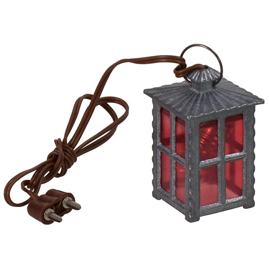 Lanterna rossa 3,5 volt cm 2,4x2,4x4,4 h lanterna, volt, cavo