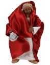 Conjunto de 3 Reyes Magos de 11-12 cm con ropa de tela