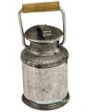 Cubo de leche con asa de madera de 4,5 cm