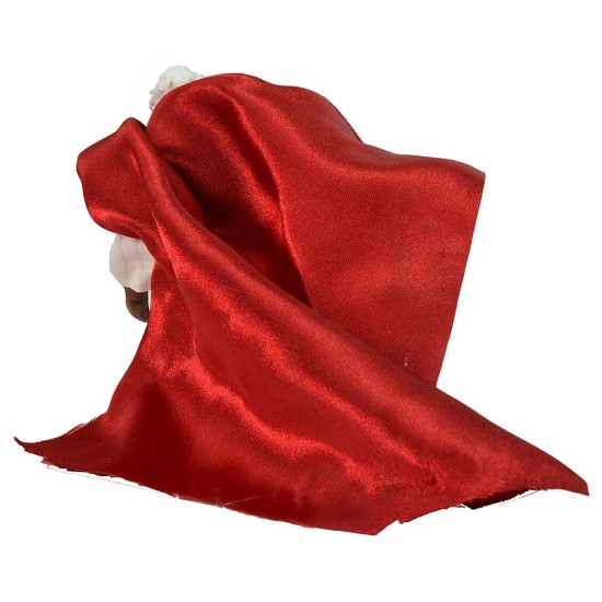 Conjunto de 3 Reyes Magos de 9 cm con vestimenta de tela, son estatuas.