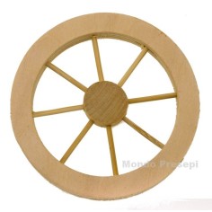 Rueda de madera ø 8 cm Mundo Pesebre