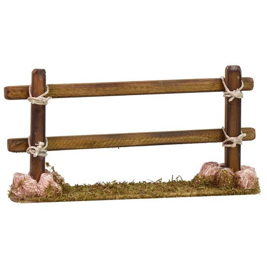 Staccionata in legno con pietre cm 13x3x6,5 h