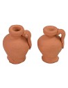 Set due anfore in terracotta cm 2,2 h