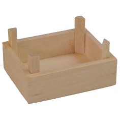 Cassetta in legno cm 4,5x3,7x2,4 h altezza, legno, statue