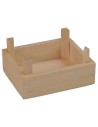 Cassetta in legno cm 4,5x3,7x2,4 h altezza, legno, statue