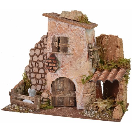 Casolare di campagna cm 28x14x22 h altezza, campagna, statue