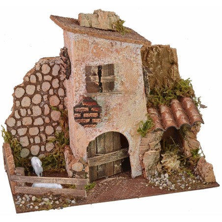 Casolare di campagna cm 28x14x22 h altezza, campagna, statue