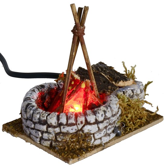 Refugio efecto llama en funcionamiento cm 10x8x10,5 h altura