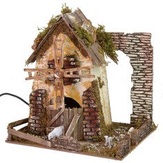 Mulino a vento funzionante cm 24x21x25,5 h 2