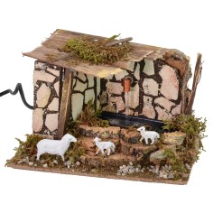 Fuente abrevadero funcional de 20x14x14 cm con corriente 2