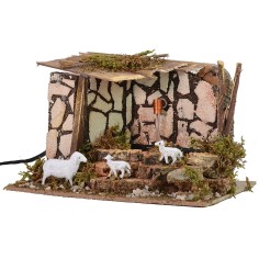 Fontana abbeveratoio funzionante cm 20x14x14 h corrente