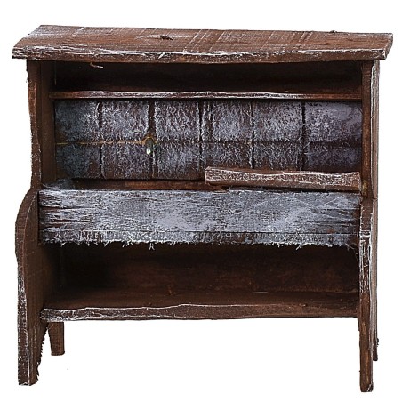 Lavello in legno antichizzato cm 10,5x5x10 h