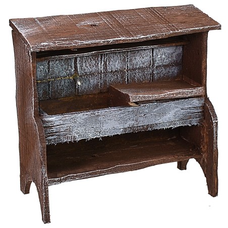 Lavello in legno antichizzato cm 10,5x5x10 h