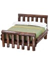 Cama de madera envejecida de dos plazas cm 10,5x11x7 h