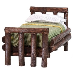 Letto in legno antichizzato ad una piazza cm 4,5x7x4 h 2