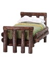 Single bed in antiqued wood cm 4,5x7x4 h
