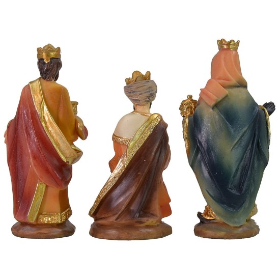 Conjunto de 11 estatuas con Natividad de 7 cm en resina, estatuas de resina.