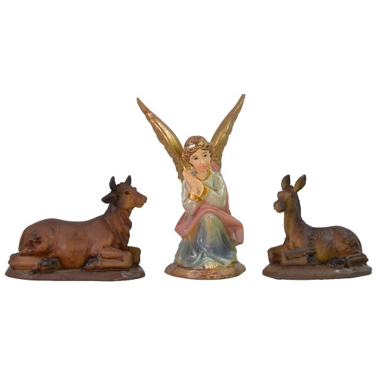 Set 11 statue con Natività 7 cm in resina