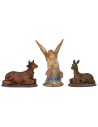 Set of 11 statues with Nativity 7 cm in resin
