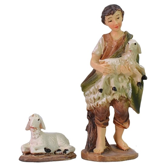 Conjunto de 11 estatuas con Natividad de 7 cm en resina