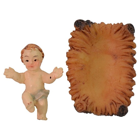 Conjunto de 11 estatuas con Natividad de 7 cm en resina