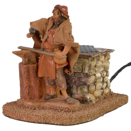 Blacksmith 12 cm in movement Fontanini