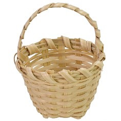 Cesto con manico in vimini cm ø 4x5,5 h cesto, altezza, vimini