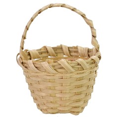 Cesto con manico in vimini cm ø 4x5,5 h cesto, altezza, vimini 2