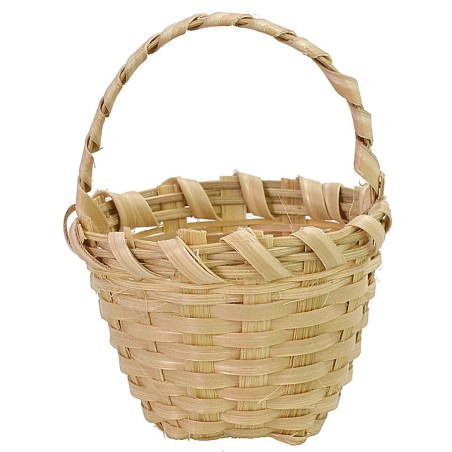 Cesta con asa de mimbre cm ø 4x5,5 h cesta, altura, mimbre