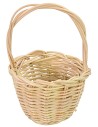 Cesto con manico in vimini cm ø 4x6,5 h manico, vimini