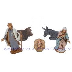 Natividad cm 6,5 set 5 pzs figuras históricas Landi Mundo Pesebres