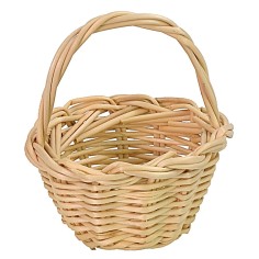 Cestino con manico in vimini cm ø 3,5x4,3 h