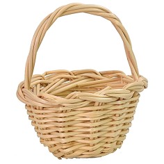 Cesta con asa de mimbre cm ø 3,5x4,3 h mimbre, asa 2