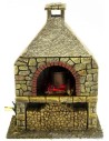 Forno con effetto Fuoco e Fumo presepe