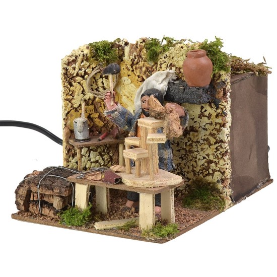 Presepista in movimento h 8 cm