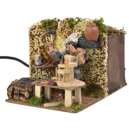 Presebrista en movimiento h 8 cm movimiento, serie, presebrista