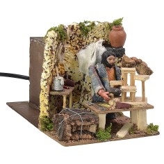 Presepista in movimento h 8 cm movimento, serie, presepista 2